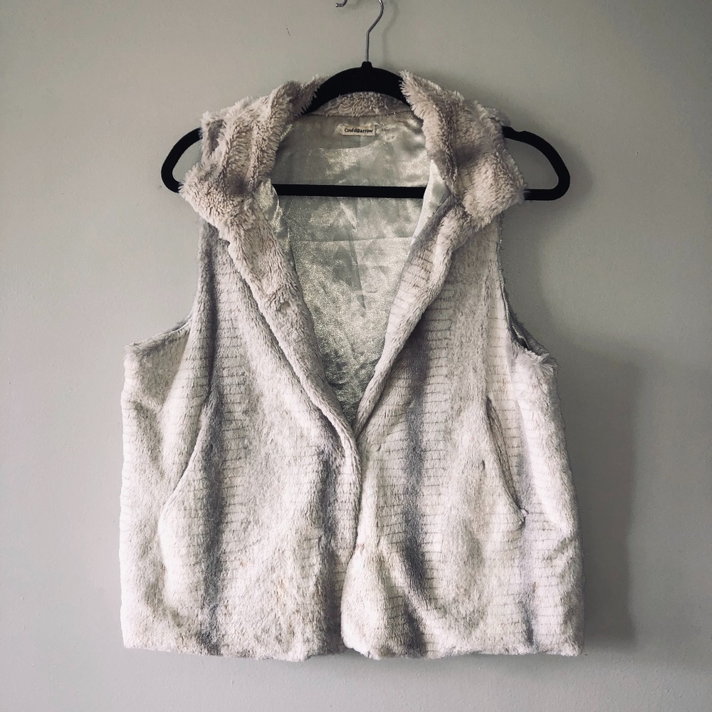 Croft & Barrow Faux Fur Vest